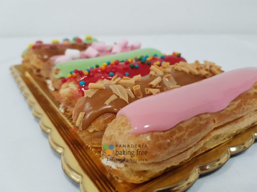 eclair ensaimada panadería sin gluten baking free