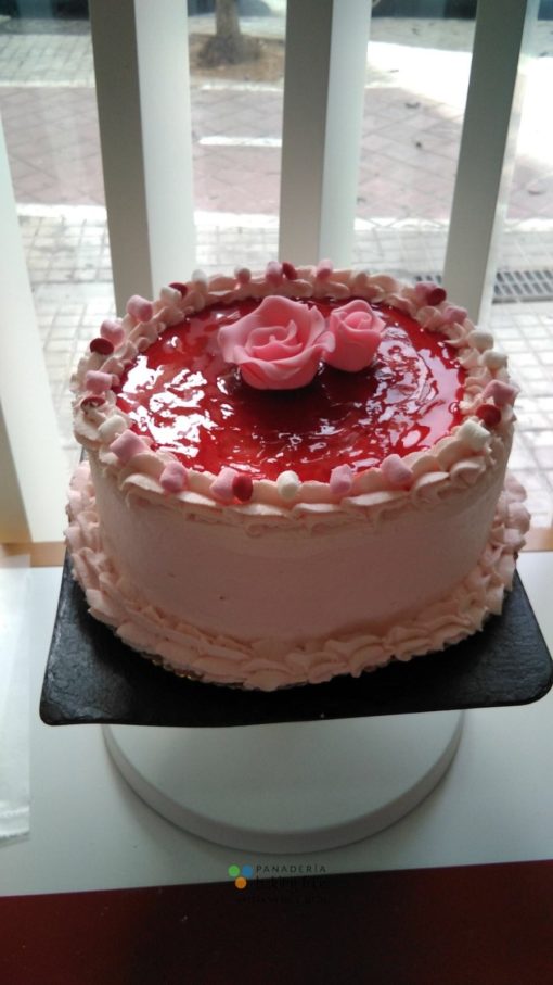 tarta de fresa panadería sin gluten baking free