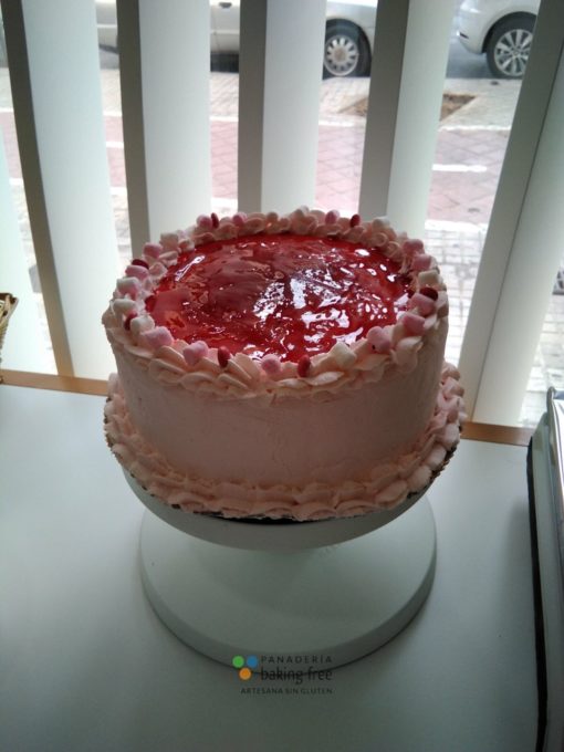 tarta de fresa panadería sin gluten baking free