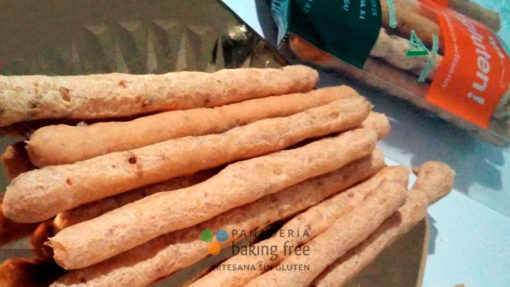 Rosquilletas sin gluten sobrasada y cebolla panadería sin gluten baking free